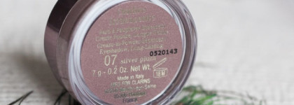 Мерцающие тени для век Clarins Ombre Iridescente Cream-to-Powder Eyeshadow Long-Lasting в оттенкке 07 silver plum