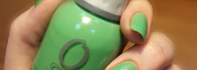 Orly Nail Lacquer 40704 Mint Mojito + стемпинг Lesly