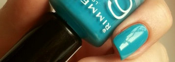 Rimmel 60 seconds №825 Sky high + стемпинг Konad
