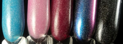 Dance Legend Chameleon №091 Boogs + El Corazon Art Top Coat № 421h/23 holography rainbow