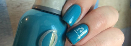 Orly Nail Lacquer 40661 Blue Collar + слайдер дизайн Milv S106