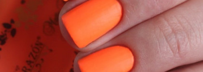 El Corazon Matte Effect Nail Polish №142-neon + стемпинг Lesly