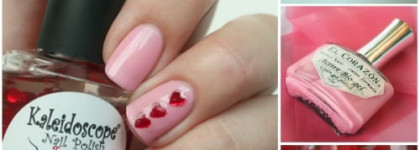 El Corazon Active Bio-gel Color gel polish 423/44 Jelly + El Corazon Kaleidoscope Nail Polish Декоративный топ "Забава" № Z-12 Стрела Амура