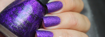 Nubar Nail Lacquer G185 Violet Sparkle + стемпинг Konad