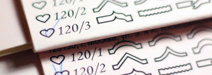 Самоклеющиеся трафареты для французского маникюра и дизайна ногтей El Corazon 120/2, 120/3