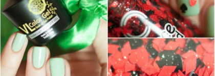 VL Color Gel Soak-off Gel Polish №GN0020 и топ Dance Legend Top Poker