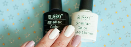 Bluesky Shellac Color №A91, 80501 + слайдер-дизайн O'diva s31 под гель-топ