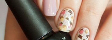 Bluesky Shellac Color №A91, 80501 + слайдер-дизайн O'diva s31 под гель-топ