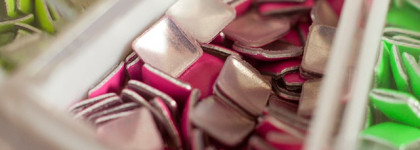 Металлические неоновые заклепки "Квадраты"