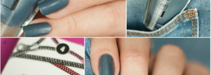 NailLOOK Trends Fashion Week 31352 Denim + наклейки Dashing Diva Accents # Dac004