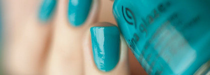 China Glaze Nail Lacquer With Hardeners 81790 Wait N Sea + слайдер-дизайн O'diva s123