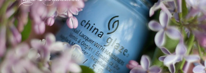 China Glaze Nail Lacquer with hardeners 82382 Boho Blues + стемпинг BP-L015