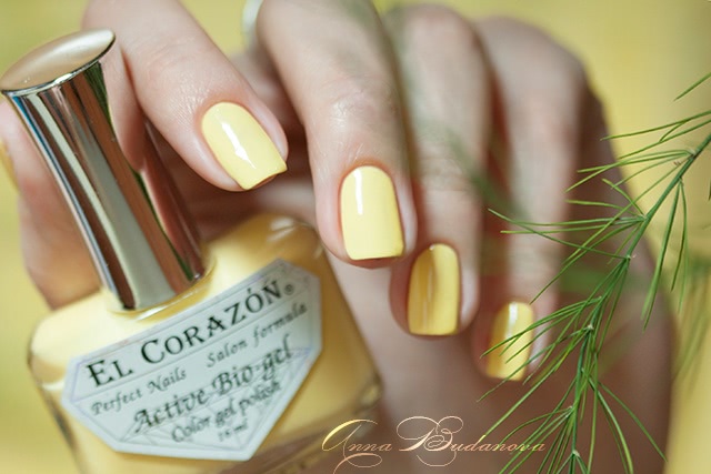 El Corazon Active Bio-gel Color gel polish №423/280 Cream + наклейки для ногтей El Corazon EC b12