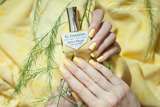 El Corazon Active Bio-gel Color gel polish №423/280 Cream + наклейки для ногтей El Corazon EC b12