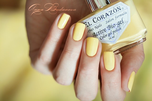 El Corazon Active Bio-gel Color gel polish №423/280 Cream + наклейки для ногтей El Corazon EC b12