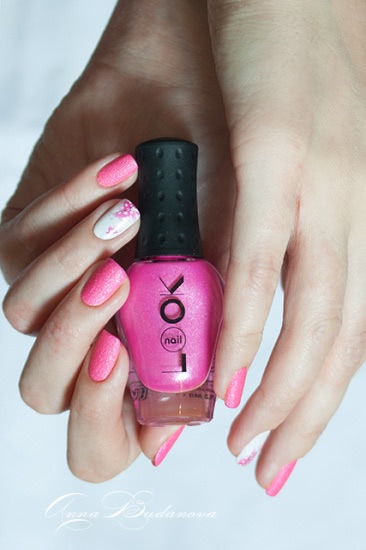 NailLOOK Trends Hot Neons №31090, 31091 + слайдер-дизайны O'diva 16943 и Ble1680A