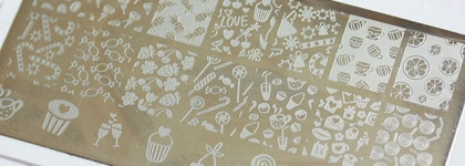 Anna Gorelova by Dance Legend №30 Полудница, №32 Невод. + стемпинг Bpl-023, наклейки Yi Kou №K1005