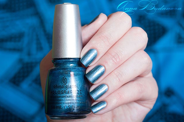 China Glaze Nail Lacquer With Hardeners Holographic №81292 Take A Trek