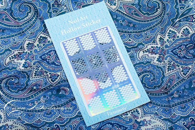 Sally Hansen Hard As Nails Xtreme Wear №470 Boho Blue + наклейки Tiebeauty Nail Art Hollow Sticker JV203