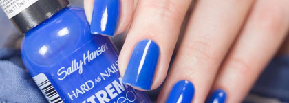 Sally Hansen Hard As Nails Xtreme Wear №470 Boho Blue + наклейки Tiebeauty Nail Art Hollow Sticker JV203