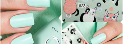 Dance Legend Бархат №650 + слайдер-дизайн O'diva "Безумные коты" №s73