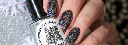 Голографический лак для стемпинга Kaleidoscope by El Corazon №stm-56 Large hologram