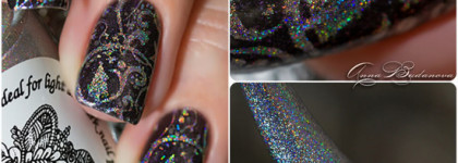 Голографический лак для стемпинга Kaleidoscope by El Corazon №stm-56 Large hologram