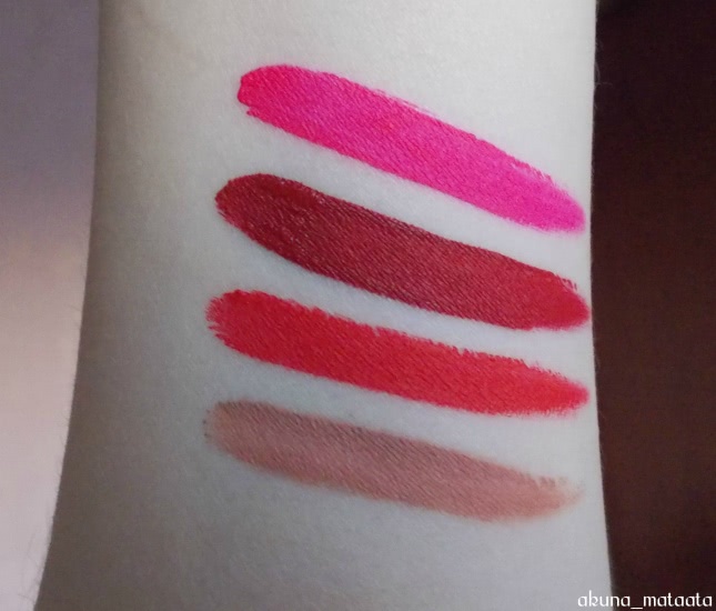 Вот что я люблю! Жидкая стойкая помада-блеск Seventeen All Day Lip Color в оттенках 03 Light Beige, 07 Red, 08 Dark Red, 15 Wild Pink