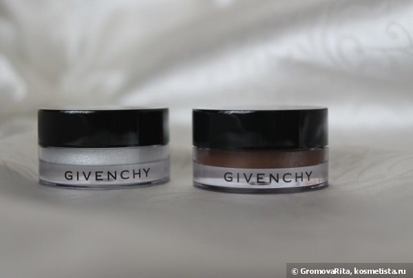 Givenchy Ombre Couture Cream Eyeshadow 16hr Hold - Waterproof  #1 top coat, Blanc Satin;  #9, Brun Cachemire