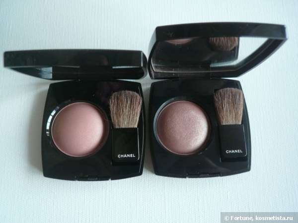 Сравнительный обзор Chanel Joues Contraste Powder Blush 84 Accent и 80 Jersey