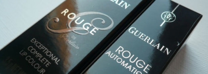 Guerlain Rouge Exceptional Complete Lip Color #71 Girly и Guerlain Rouge Automatique Hydrating Long-Lasting Lip Colour #144 Insolence
