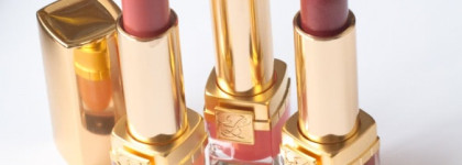 Estee Lauder pure color rouge crystal lipstick в оттенках  01 Crystal Baby ,  11 Crystal Coral  и 09 Crystal Bronze