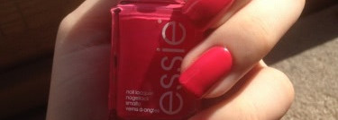 Лаки для ногтей Essie Nail Lacquer Too Too Hot и Essie Nail Lacquer Peach Daiquiri + стемпинг с плиткой Lesly LS-17