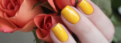 Весенний маникюр вместе с Konad professional Nail Polish P202 "Cats Lemon"