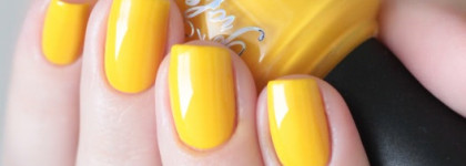 Весенний маникюр вместе с Konad professional Nail Polish P202 "Cats Lemon"