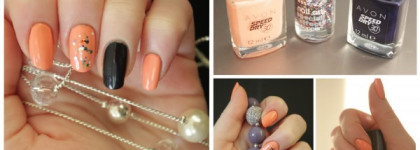 Закат на море с лаками Avon. И фейерверк от Essence