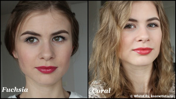 Smashbox Be Legendary Long-Wear Lip Lacquer в оттенках Coral и Fuchsia