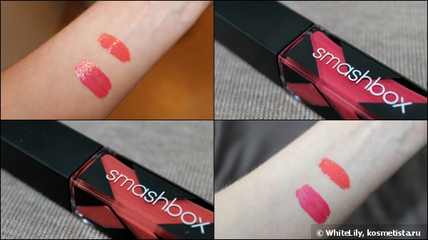 Smashbox Be Legendary Long-Wear Lip Lacquer в оттенках Coral и Fuchsia
