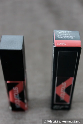 Smashbox Be Legendary Long-Wear Lip Lacquer в оттенках Coral и Fuchsia