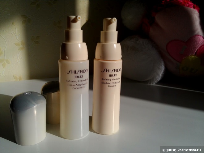 Мне нравится эта пара! Shiseido Ibuki Softening Concentrate (Концентрированный софтнер) и Refining Moisturizer (Увлажняющая эмульсия, выравнивающая поверхность кожи)