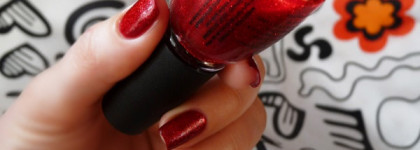 China Glaze Nail Lacquer With Hardeners - Ruby Pumps