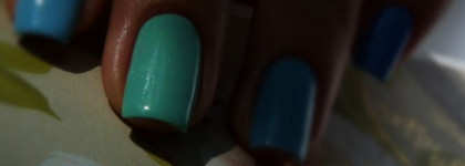 Многоцветный дизайнерский маникюр лаками Golden Rose Rich Color Nail Laquer №62,65,68 + стемпинг Konad