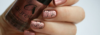 Aurelia Proffesional Quality Nail Enamel 107 (серия Rainbow) + стемпинг с диска AP 17