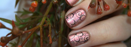 Aurelia Proffesional Quality Nail Enamel 107 (серия Rainbow) + стемпинг с диска AP 17