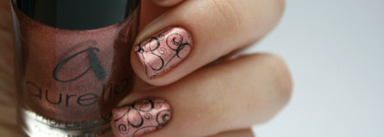 Aurelia Proffesional Quality Nail Enamel 107 (серия Rainbow) + стемпинг с диска AP 17