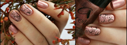 Aurelia Proffesional Quality Nail Enamel 107 (серия Rainbow) + стемпинг с диска AP 17