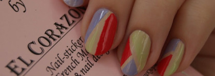 Мой взгляд на самоклеющиеся трафареты для французского маникюра и дизайна ногтей El Corazon №260/4