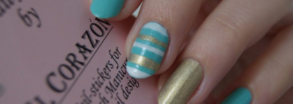 Мой взгляд на самоклеющиеся трафареты для французского маникюра и дизайна ногтей El Corazon №260/4