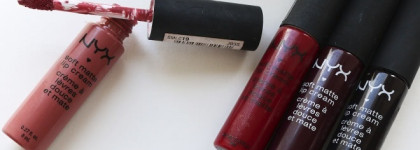 NYX soft matte lip cream Smlc19 Cannes, Smlc10 Monte Carlo, Smlc20 Copenhagen, Smlc21 Transilvania