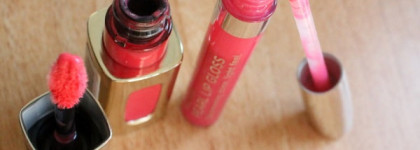 Loreal А L'extraordinaire Color Riche #201 Rose Symphony и Lumene Wild Rose Pearl Lip gloss #28 Drops Pisarat